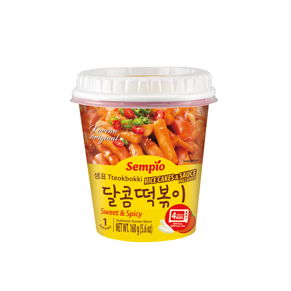 Korean Instant Tteokbokki Cup | Sweet & Spicy Rice Cakes – Sempio